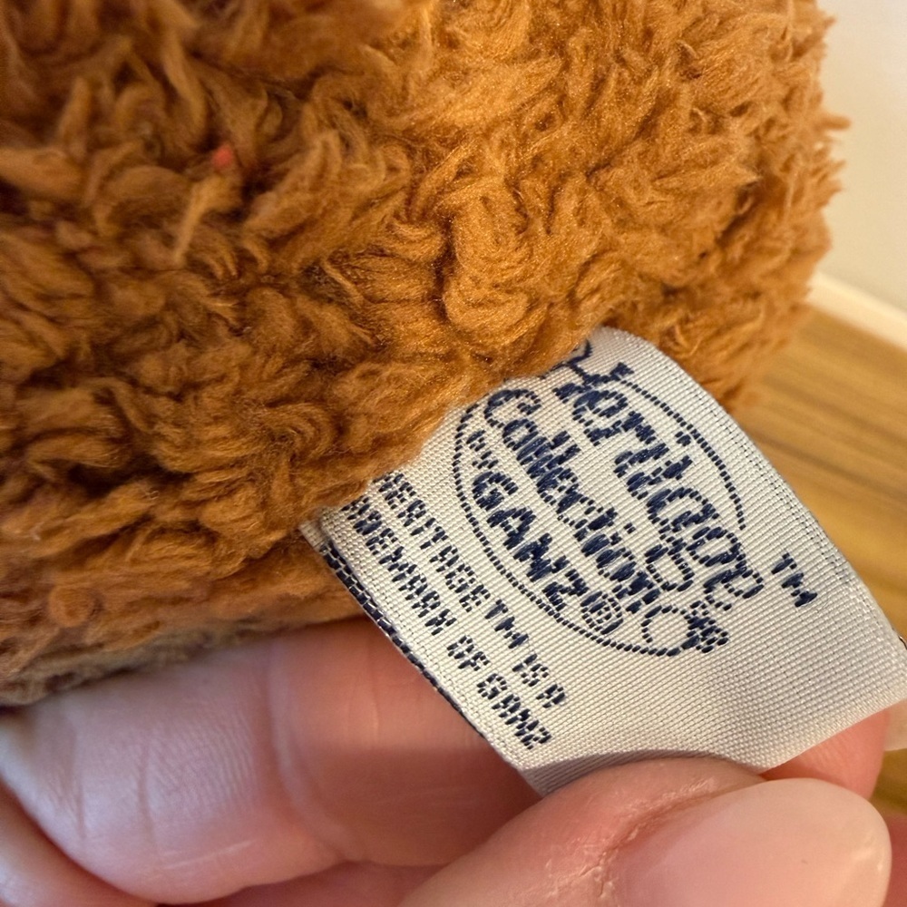 Vintage Brown Teddy Bear Plush w/ Plaid Bow - Stuffed Animal - Picture 2 of 4